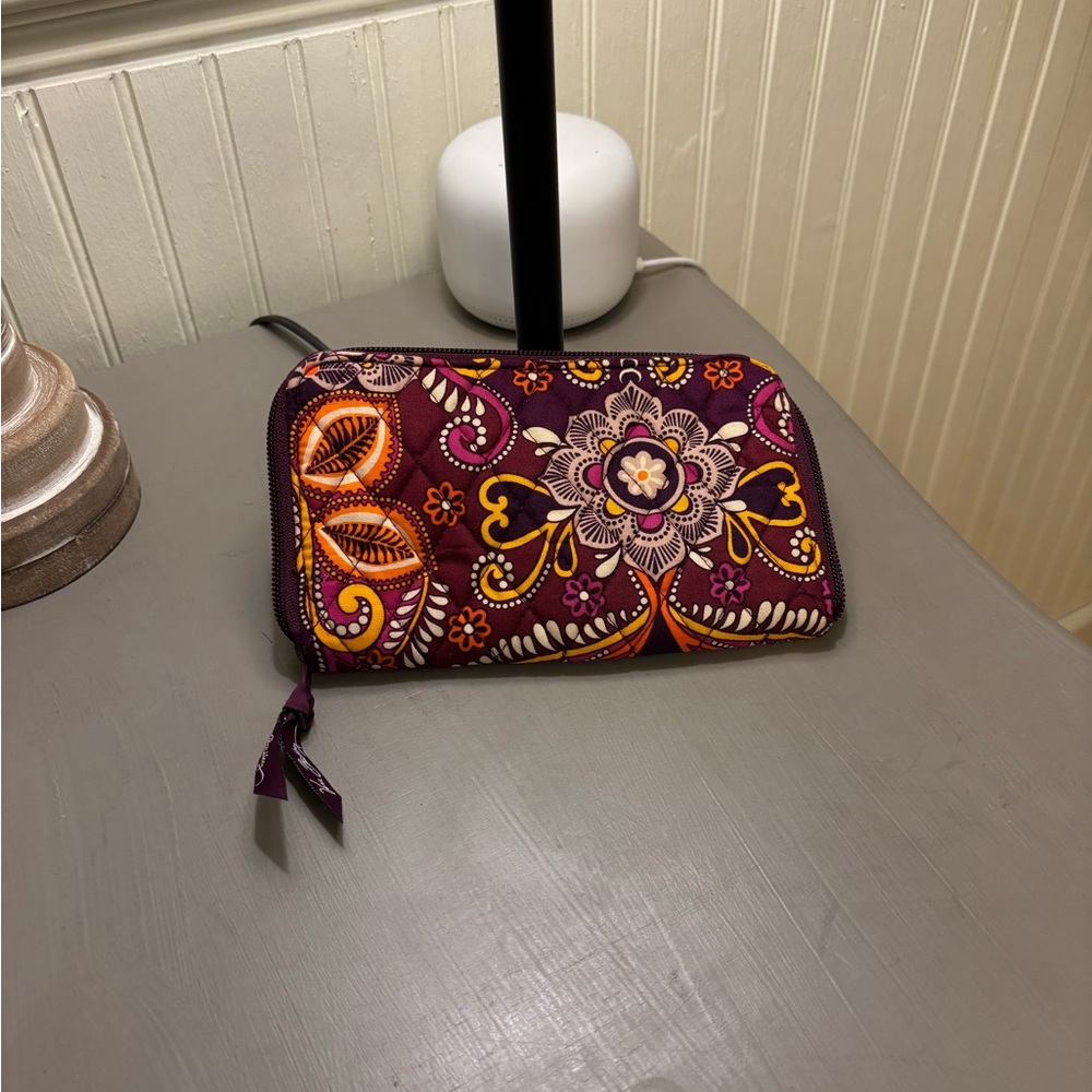 Vera Bradley Purple and Orange Floral Wallet